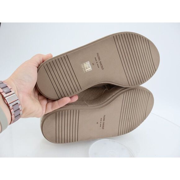 Paloma Barceló Bola Platform Sandal Slide Beige Cross Straps Size 40 9.5 Fabric - Picture 8 of 10